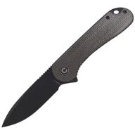Noże - Nóż składany CIVIVI Elementum Flipper Green Micarta, Black Stonewashed (C907Z) - miniaturka - grafika 1