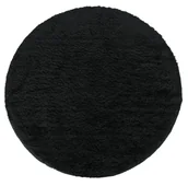 Dywany - Czarny nowoczesny dywan koło shaggy K7-A03 - miniaturka - grafika 1