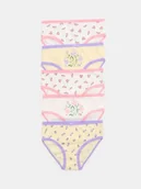 Majtki dla dzieci - Sinsay - Bawełniane majtki figi 5 pack - kremowy - miniaturka - grafika 1