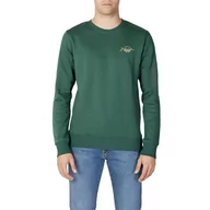 Bluzy męskie - Jack&JONES męska bluza z okrągłym dekoltem FST, zielona/szczegóły: SMALL Scale, XXL - miniaturka - grafika 1