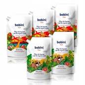 Kosmetyki kąpielowe dla dzieci - Bobini Płyn do kąpieli i żel dla dzieci 2w1 5x500 ml - miniaturka - grafika 1