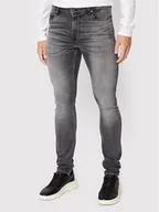 Spodnie męskie - Guess Jeansy Chris M2YA27 D4Q52 Szary Super Skinny Fit - miniaturka - grafika 1