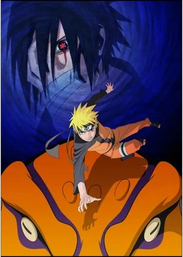 Plakat Anime Naruto NRTO_197 A3 Custom Manga
