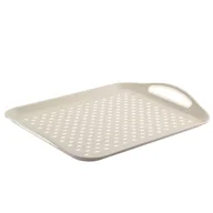 Tace i patery - Taca prostokątna MOLLY 45 x 32 cm beżowy - miniaturka - grafika 1