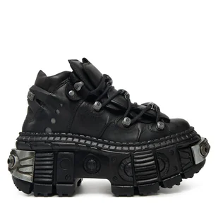Sneakersy NEW ROCK M-WALL106-S10 Czarny - Sneakersy damskie - miniaturka - grafika 1