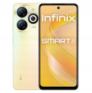 Infinix Smart 8 3/64GB Złoty - Telefony komórkowe - miniaturka - grafika 2