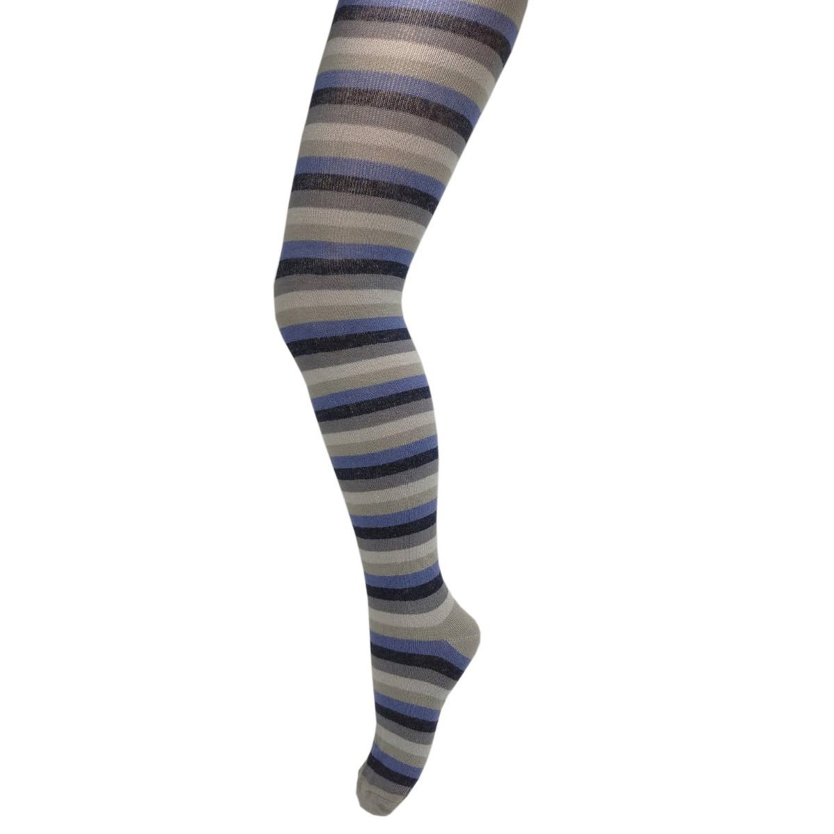 Dziecięce rajstopy bawełniane kolorowe paseczki Milusie r.116/122