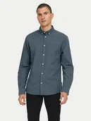 Koszule męskie - Only & Sons Koszula Alvaro 22006479 Szary Slim Fit - miniaturka - grafika 1