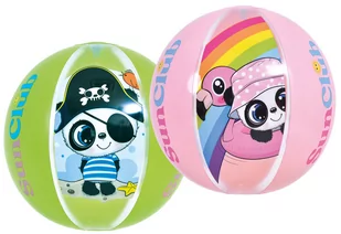 PIŁKA PLAŻOWA PANDA 40 CM DMUCHANA KULA - Materace dmuchane i koła do pływania - miniaturka - grafika 1