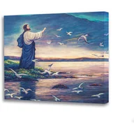 Ikony i obrazy sakralne - Obraz religijny na płótnie Jezus Chrystus - miniaturka - grafika 1