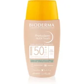 Balsamy i kremy do opalania - Bioderma Photoderm Nude Touch Mineral podkład mineralny z efektem nude odcień bardzo jasny sp50+ 40 ml - miniaturka - grafika 1