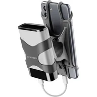 Powerbanki - Uchwyt na telefon do roweru CELLULARLINE Newrban Z uchwytem na powerbank Czarny - miniaturka - grafika 1