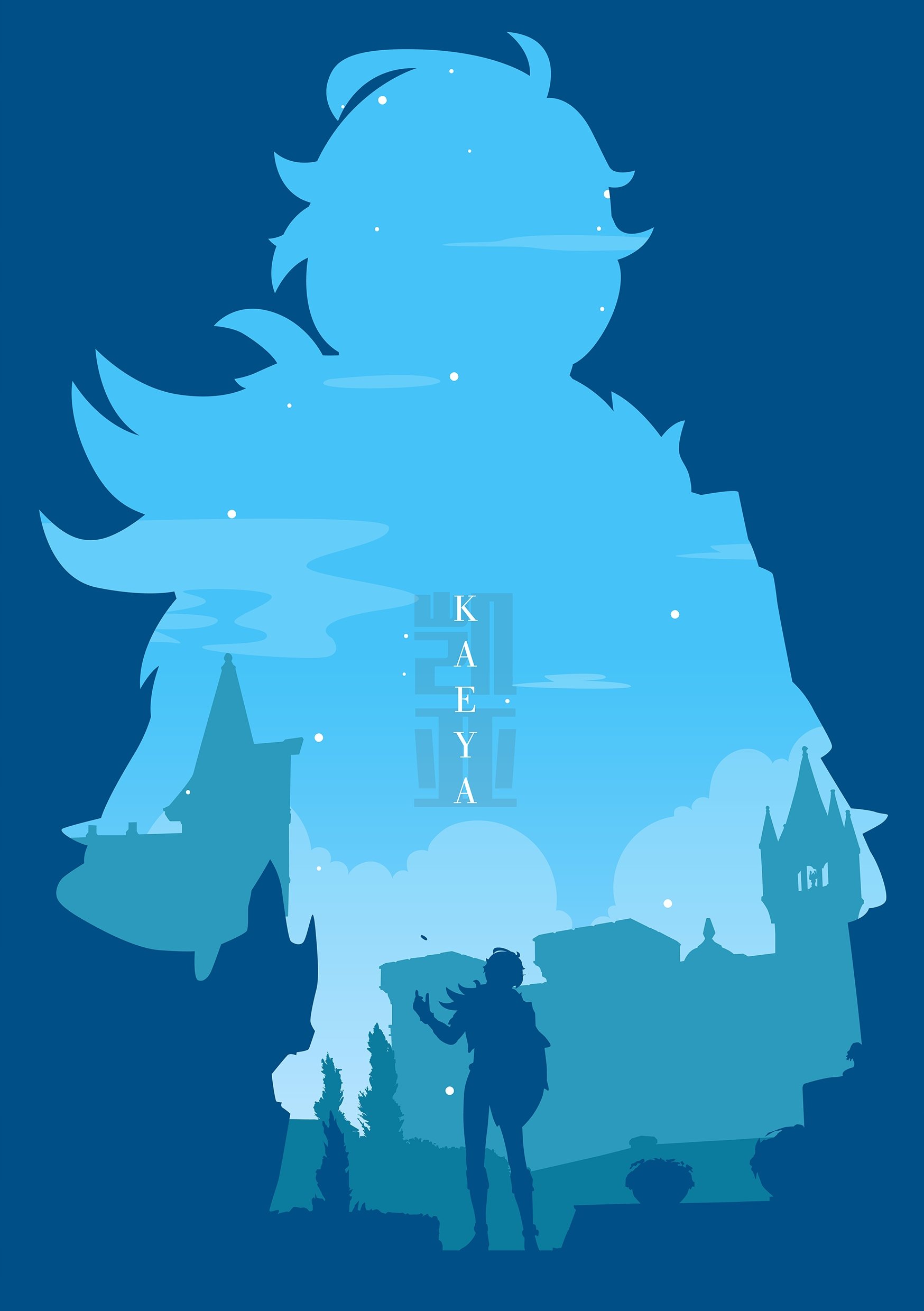 Plakat A2 Genshin Impact Kaeya