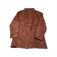 Kurtki męskie - Skórzana kurtka męska długa Real Leather M - miniaturka - grafika 1