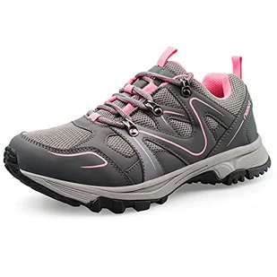 riemot Damskie buty trekkingowe, oddychające, antypoślizgowe buty trekkingowe, lekkie, do wędrówek, trekkingu i noszenia na co dzień, różowo-szare, rozm. 38, szary różowy, 38 EU - Skarpetki dla dzieci - miniaturka - grafika 1