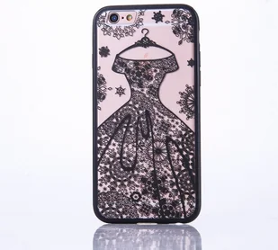 Etui na telefon komórkowy Mandala dla Apple iPhone 6 / 6s Design Etui ochronne Pokrowiec z motywem Sukienka Pokrowiec Torba Zderzak Czarny - Etui i futerały do telefonów - miniaturka - grafika 1