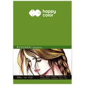 Szkolne artykuły papiernicze - Blok do rysunku A5/15K 300g HAPPY COLOR - GDD - miniaturka - grafika 1