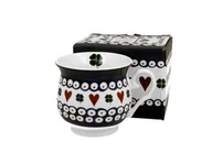 Kubki - Kubek do kawy i herbaty porcelanowy DUO retro INDIGO 3, 530 ml - miniaturka - grafika 1