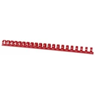 Grzbiety do bindownic - Grzbiety do bindowania OFFICE PRODUCTS 19mm czerwone plastikowe 100szt. - miniaturka - grafika 1