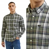 Koszule męskie - Lee BUTTON DOWN Olive Grove ZIELONA KOSZULA W KRATĘ REGULAR FIT XXL - miniaturka - grafika 1
