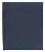 Albumy fotograficzne - Album wklejany Linen Blue 40 stron czarnych Len - miniaturka - grafika 1