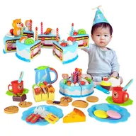 Zabawki AGD - Tort Urodzinowy Do Krojenia Kuchnia Zabawkowe Jedzenie Akcesoria 80 El. - miniaturka - grafika 1