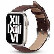 Akcesoria do smartwatchy - Crong Pasek Noble Band do Apple Watch 42/44/45/49 mm, brązowy - miniaturka - grafika 1