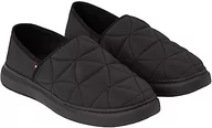 Kapcie damskie - Tommy Hilfiger Męskie kapcie męskie Hilfiger Warm Hybrid Homeslipper, Czarny, 42 EU - miniaturka - grafika 1