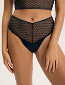 Majtki damskie - Majtki z wyższym stanem Cambria Bloovii navy S - miniaturka - grafika 1