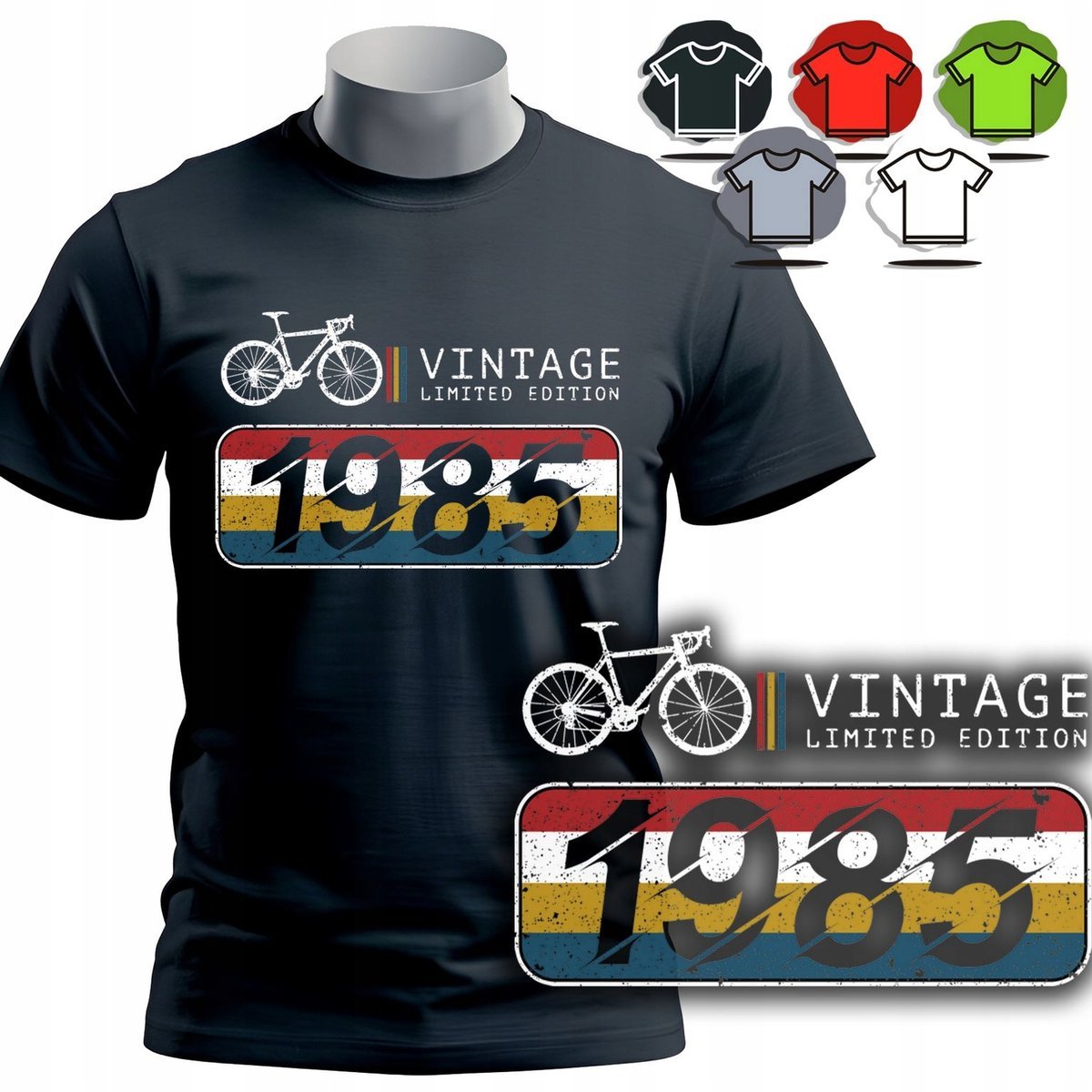 Koszulka T-Shirt Męski - Limitowana Edycja Roweru Na 40 Urodziny - Xl