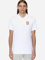 Koszulki męskie - Koszulka polo męska elegancka Diesel T-SMITH-E2 A070170MXZA100 L (5US) Biała (8052105014019). Koszulki polo męskie - miniaturka - grafika 1
