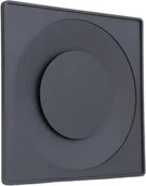 Rury i kanały wentylacyjne - ASKV Anemostat nawiewno-wywiewny kwadratowy 125 czarny - miniaturka - grafika 1