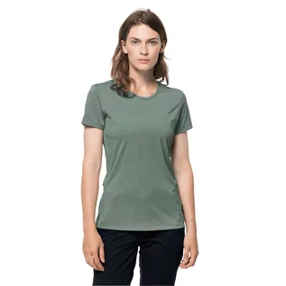 Koszulki i topy damskie - Damski t-shirt CROSSTRAIL GRAPHIC T W hedge green - XS - grafika 1