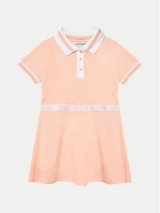 Guess Sukienka codzienna K5RK12 K7O64 Pomarańczowy Regular Fit - Sukienki i spódniczki dla dziewczynek - miniaturka - grafika 1