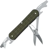 Noże - Fox Vulpis - Narzędzia z Wzorem Granatu Wojskowa Zieleń FX-VPGPW-130-F3 MG - miniaturka - grafika 1