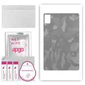 Akcesoria do tabletów i e-booków - folia naklejka skórka strukturalna na TYŁ do Blackview Tab 8 WiFi - Moro Camo Srebrny - apgo SKINS - miniaturka - grafika 1