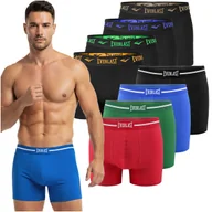 Majtki męskie - Everlast Bokserki Męskie 8 sztuk Bawełna Czarne Kolor Logo Rozmiar L - miniaturka - grafika 1