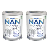 Mleko modyfikowane - Zestaw Nestle NAN Optipro Plus 3 HMO, mleko modyfikowane dla dzieci po 1 roku, 2 x 800 g - miniaturka - grafika 1