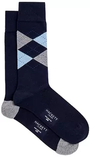 Hackett London Skarpety męskie, Niebieski (granatowy), Small - Skarpetki męskie - miniaturka - grafika 1