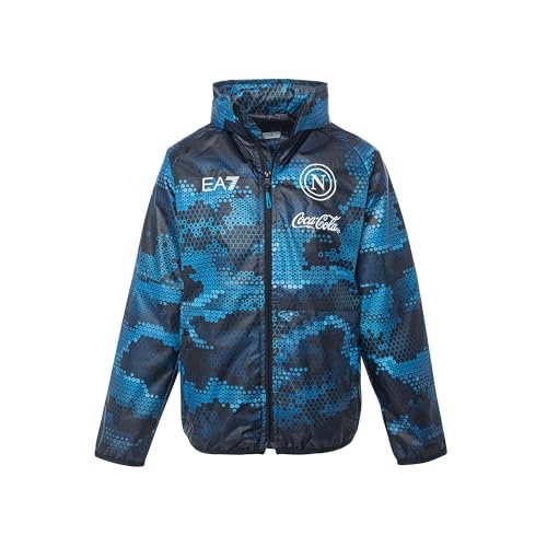 SSC Napoli [EA7] Ea7 Wiatroszczelna kurtka wiatroszczelna EA7 Unisex - dla dzieci i młodzieży