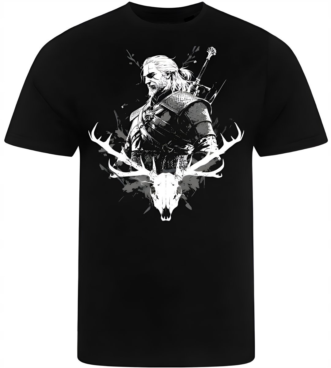 KOSZULKA MĘSKA NADRUK WIEDŻMIN WITCHER PREZENT PREMIUM 3XL