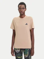 Koszulki i topy damskie - adidas T-Shirt City Tech Summer Graphic JV8600 Beżowy Regular Fit - miniaturka - grafika 1