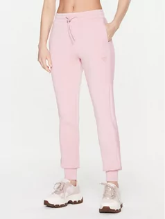 Dresy damskie - Guess Spodnie dresowe Allie Scuba V2YB18 K7UW2 Różowy Regular Fit - grafika 1