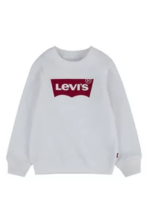 Bluzy damskie - Levi's Levi's Bluza dziecięca kolor biały z nadrukiem - grafika 1