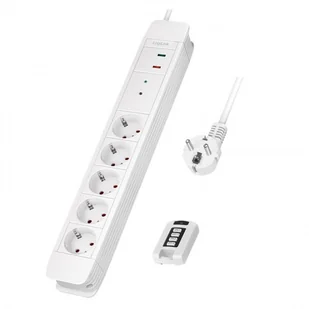 LogiLink 5 gniazd 1.5m biała - Listwy zasilające - miniaturka - grafika 1
