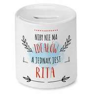 Skarbonki - Skarbonka Dla Rity na Urodziny Imieniny Prezent z Nadrukiem ze Zdjęciem + Opakowanie na prezent (wzór 04) - miniaturka - grafika 1