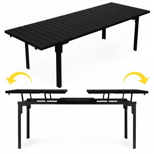 Goodhome Stół ogrodowy MultiGarden rozkładany stalowy 240cm