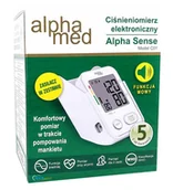 Ciśnieniomierze i akcesoria - Ciśnieniomierz elektroniczny naramienny Alphamed Alpha Sense C01 z zasilaczem, 1 sztuka - miniaturka - grafika 1