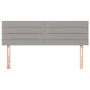Lumarko Zagłówki do łóżka, 2 szt., jasnoszare, 72x5x78/88 cm, tkanina - Inne meble do sypialni - miniaturka - grafika 4