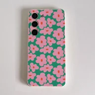 Etui i futerały do telefonów - TEMU Urocza Różowa Zielona Wzór Eleganckie Etui na Telefon dla for Samsung Galaxy S22/S22+/S22 Ultra/S23/S23+/S23 FE/S23 Ultra/S24/S24 Plus/S24 - miniaturka - grafika 1